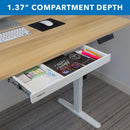 Mount-It! Shallow Under-Desk Drawer (White)