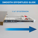 Mount-It! Deep Under-Desk Drawer (White)