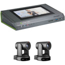 Epiphan Pearl Mini Live 1080p Switcher Kit with 2 x PTZOptics Move UHD 4K 30x Cameras (Gray)