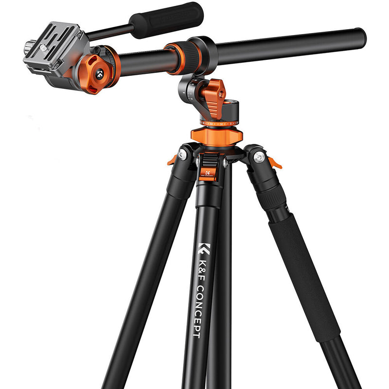 K&F Concept T254A7 Video Tripod with FH-03 Fluid Head