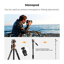 K&F Concept T254A7 Video Tripod with FH-03 Fluid Head