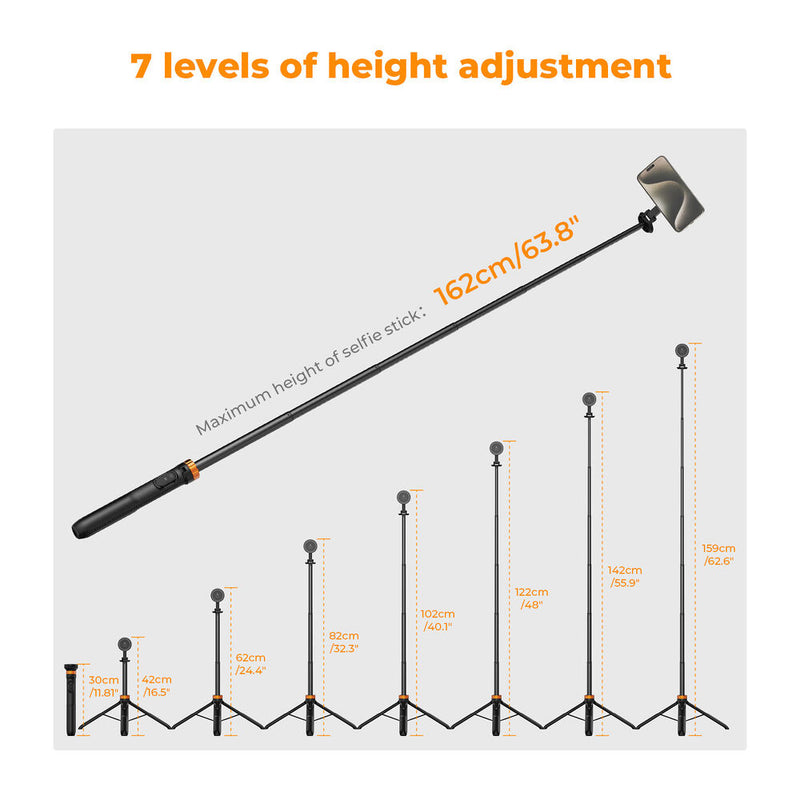 K&F Concept MS19 Magnetic Selfie Stick Tripod