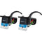 JICO OMNIA J44A 7 DJ IMP SD Turntable Cartridge with Headshell and Stylus (Black, 2-Pack)
