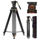K&F Concept VA3 Heavy-Duty Aluminum Tripod with BV20 Fluid Head