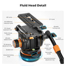 K&F Concept VA3 Heavy-Duty Aluminum Tripod with BV20 Fluid Head