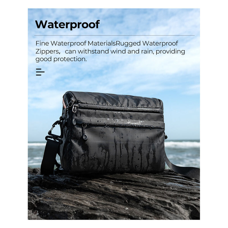 K&F Concept 2-in-1 Camera Backpack / Shoulder Bag (Black, 22L)