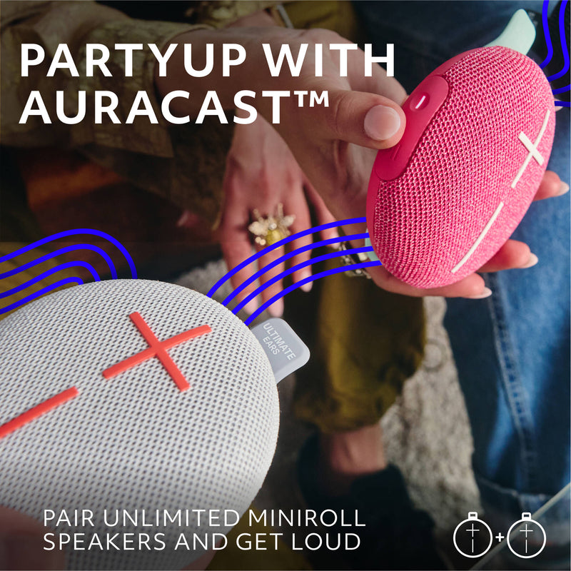 Ultimate Ears MINIROLL Ultra-Portable Waterproof Bluetooth Speaker (Revive Gray)