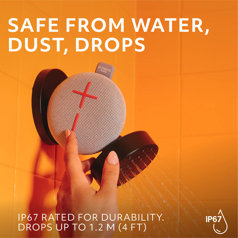Ultimate Ears MINIROLL Ultra-Portable Waterproof Bluetooth Speaker (Revive Gray)