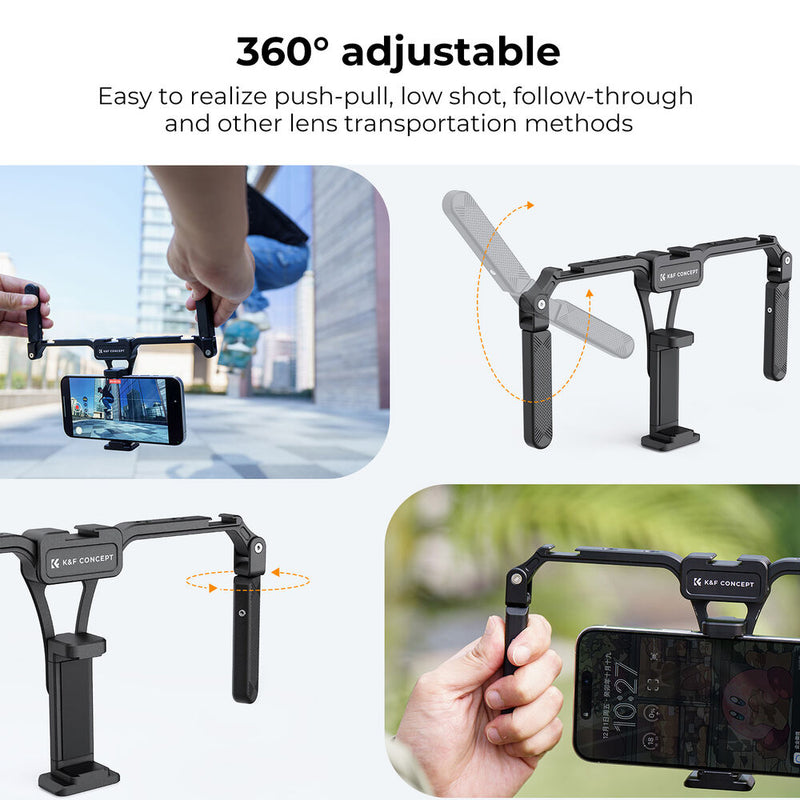 K&F Concept Smartphone Video Rig with Dual Handles