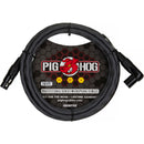 Pig Hog Hex Series XLR Microphone Cable (Gray, Straight to Right Angle, 10')