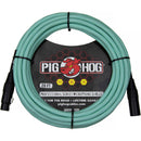Pig Hog Hex Series XLR Microphone Cable (Seafoam Green, Straight to Straight, 20')