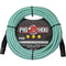 Pig Hog Hex Series XLR Microphone Cable (Seafoam Green, Straight to Straight, 25')