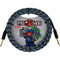 Pig Hog Vintage Series 1/4" Instrument Cable (Blue Graffiti, Straight to Straight, 10')