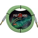 Pig Hog Vintage Series 1/4" Instrument Cable (Glow in the Dark, Straight to Straight, 10')