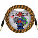 Pig Hog Vintage Series 1/4" Instrument Cable (Orange Graffiti, Straight to Straight, 10')