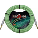 Pig Hog Vintage Series 1/4" Instrument Cable (Glow in the Dark, Straight to Straight, 20')