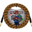 Pig Hog Vintage Series 1/4" Instrument Cable (Orange Graffiti, Straight to Straight, 20')