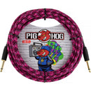 Pig Hog Vintage Series 1/4" Instrument Cable (Pink Graffiti, Straight to Straight, 20')