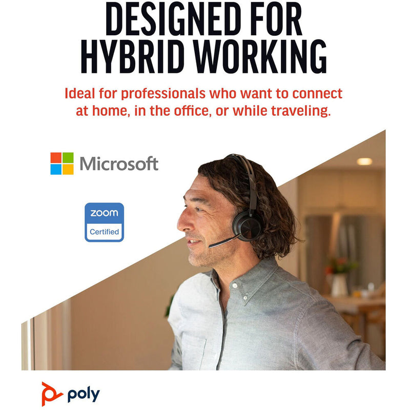 Poly Voyager Focus 2 UC Stereo Bluetooth Headset
