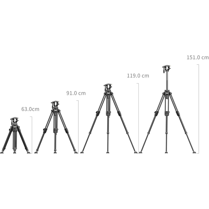 SmallRig AD-50 Pro Lightweight Video Carbon Fiber Tripod System