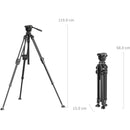 SmallRig AD-50 Pro Lightweight Video Carbon Fiber Tripod System