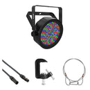 CHAUVET DJ SlimPAR 56 RGB ILS LED PAR Wash Light Kit with DMX Cable, C-Clamp, and Safety Cable