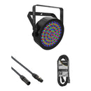 CHAUVET DJ SlimPAR 64 RGBA ILS LED PAR Wash Light Daisy-Chain Kit with IEC Power and DMX Cables