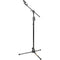 HERCULES Stands EZ Clutch Tripod Microphone Stand with Telescoping Hideaway 2-in-1 Boom