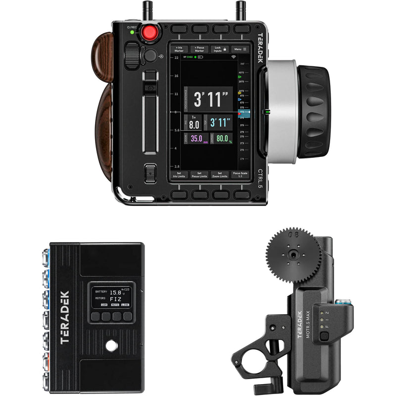 Teradek RT FIZ Wireless Lens Control Kit with CTRL.5, MDR.X & MOTR.S Max