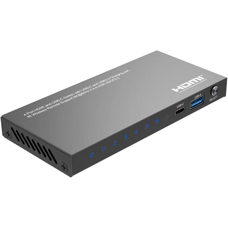 DVDO 8K 4x1 Switcher with 1 USB-C & 3 HDMI Inputs
