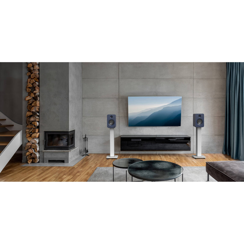 Kanto Living Ren 2-Way Active Wireless Bookshelf Speakers (Pair, Matte Blue)