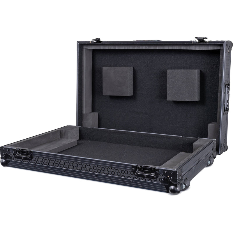 Headliner Low-Profile Flight Case with Wheels for Pioneer DJ XDJ-RX3 (Pitch Black)