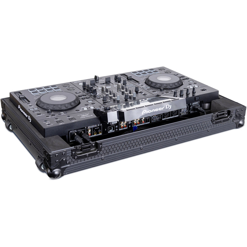 Headliner Low-Profile Flight Case with Wheels for Pioneer DJ XDJ-RX3 (Pitch Black)