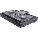Headliner Low-Profile Flight Case with Wheels for Pioneer DJ XDJ-RX3 (Pitch Black)