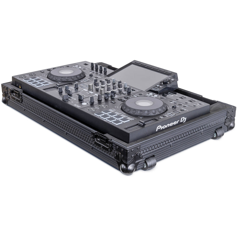 Headliner Low-Profile Flight Case with Wheels for Pioneer DJ XDJ-RX3 (Pitch Black)