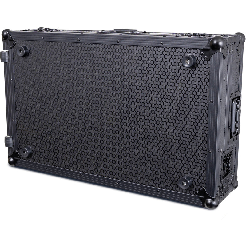 Headliner Flight Case with Laptop Platform and Wheels for Pioneer DJ DDJ-REV7 (Pitch Black)