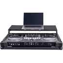 Headliner Flight Case with Laptop Platform and Wheels for Pioneer DJ DDJ-REV7 (Pitch Black)