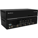 Smart-AVI 4-Port Dual-Head DisplayPort KVM Switch with USB 2.0 and Audio