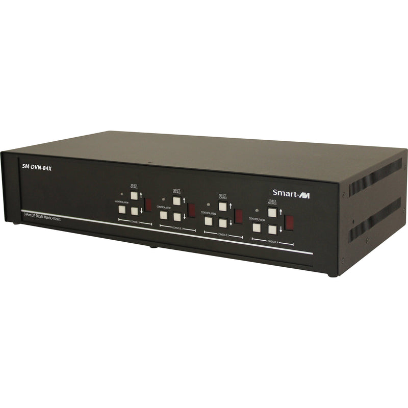 Smart-AVI 8-Port DVI-D KVM Matrix Switch with Audio and USB 2.0 Support (4-Users)