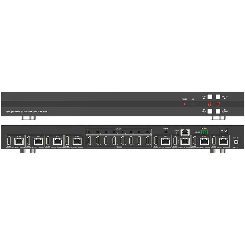 DVDO 4K 8x8 HDMI Matrix Switcher with Mirrored Category Outputs