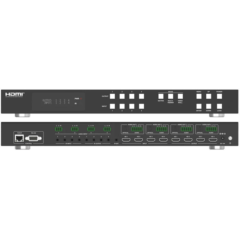 DVDO 4K 4x4 Seamless HDMI Matrix Switcher & Video Wall Controller with Multiview