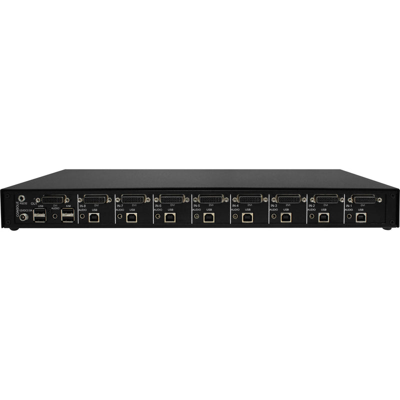 Smart-AVI 8-Port DVI-D KVM Switch with USB 2.0 and Stereo Audio