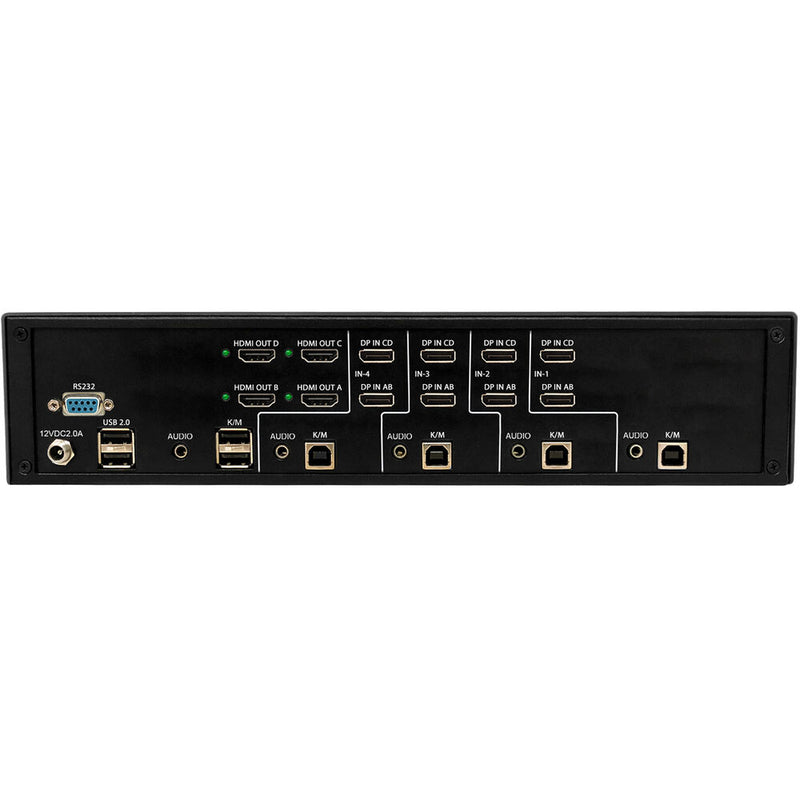 Smart-AVI SM-MST-4Q-S 4-Port Quad-Head DP MST KVM Switch