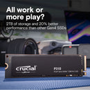 Crucial 1TB P310 PCIe 4.0 x4 M.2 Internal SSD