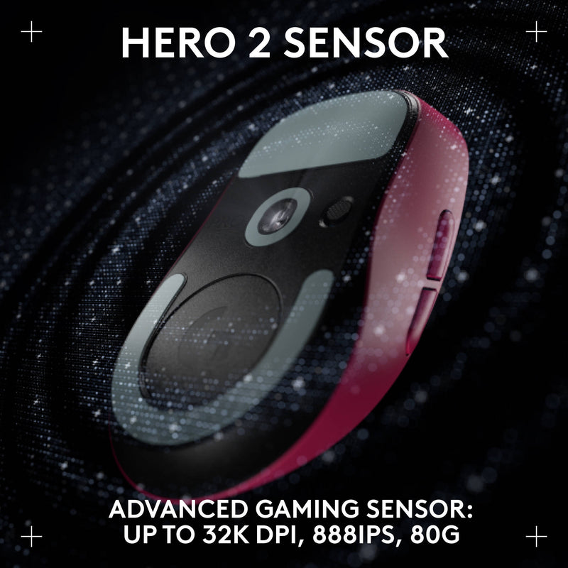 Logitech G PRO X SUPERLIGHT 2 DEX LIGHTSPEED Wireless Mouse (Magenta)