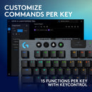 Logitech G G915 X LIGHTSPEED TKL LP Wireless RGB Mechanical Gaming Keyboard (Carbon, GL Clicky)
