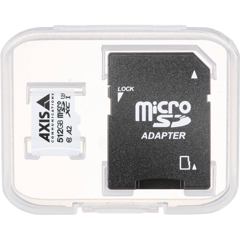 Axis Communications 512GB Surveillance UHS-I microSDXC Memory Card with SD Adapter