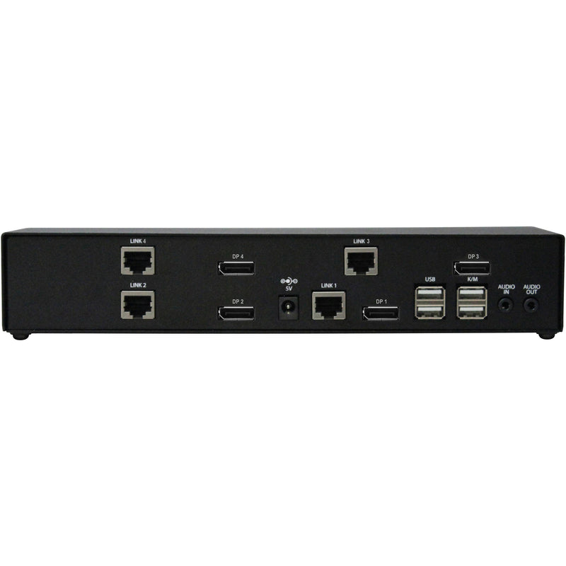 Smart-AVI DPX-XT-4P-RX-S Quad-Head DisplayPort KVM Receiver with Audio & USB 2.0