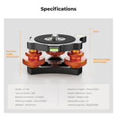 K&F Concept Tri-Wheel Tripod Leveling Base