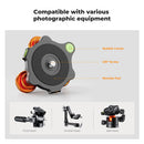 K&F Concept Tri-Wheel Tripod Leveling Base